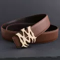 M gold buckle earthy yellow