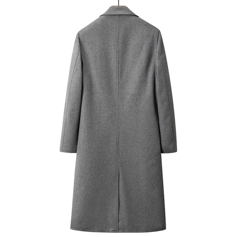 Mens Wool Overcoat Thick Loose Fit Mid Length Knee Length Autumn Winter Fashion Wholesale Available
