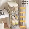 Small trolley storage rack floor ins style living room snack cabinet cosmetics storage cabinet baby supplies storage cabinet