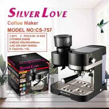 Foreign Trade Export Household Coffee Machine Espresso Coffee Maker Italian Semi-Automatic 1.6L Coffee Machine