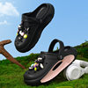 2025 Summer Cartoon Children's Croc Shoes for Girls and Middle-Aged Children Cute Baotou Sandals and Slippers Beach Shoes for Boys