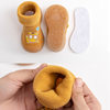 Winter Baby Velvet Warm Toddler Shoes Children's Fashion Cartoon Anti-collision Floor Shoes for Boys and Girls Lightweight Comfortable Shoes