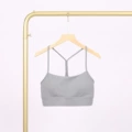 Medium gray y-shaped vest
