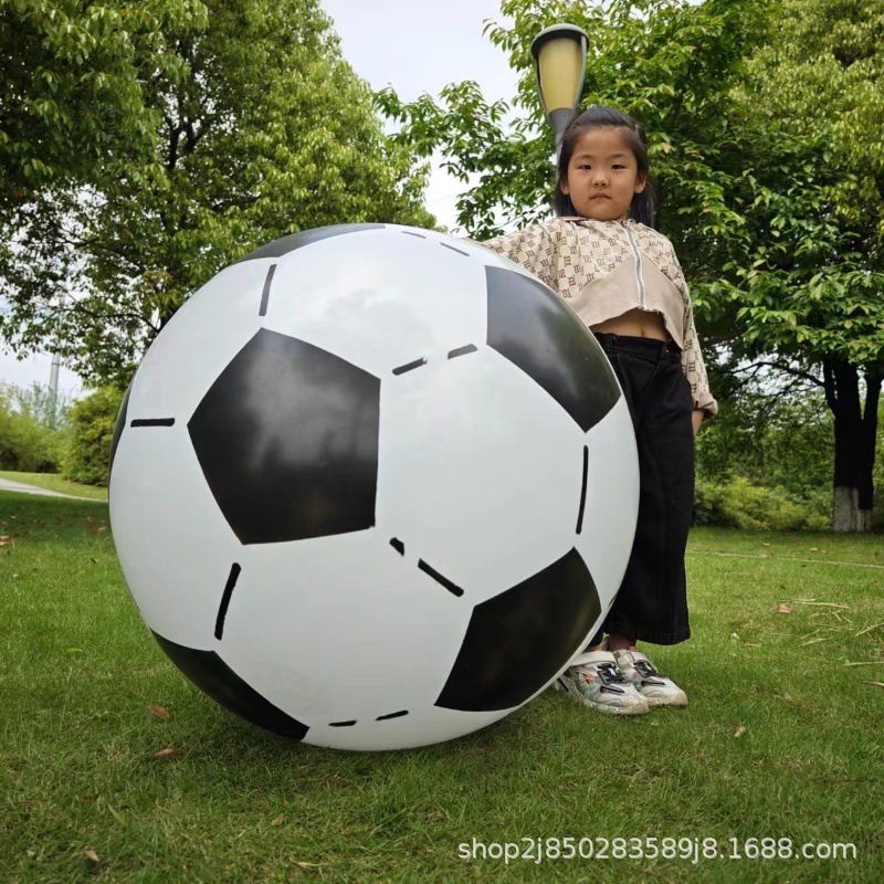 现货批发PVC充气足球超大足球幼儿园活动抛接球户外拍拍儿童玩具