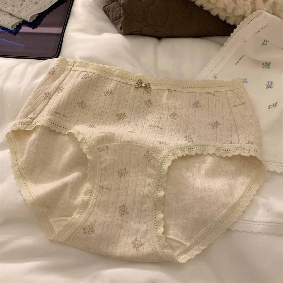 First Dream Sweet Song] 100A Bacteriostatic Lengthened Comfortable Breathable Baby Cotton Ladies Panties Girls Briefs