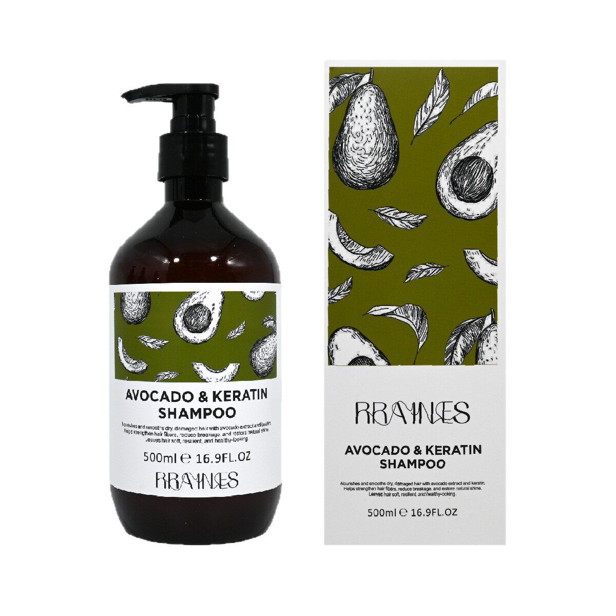 Foreign Trade Cross-Border Smooth and Nutritious Anti-Drying Shampoo Keratin Batahna Oil Shampoo Anti-Dandruff and Anti-Itching