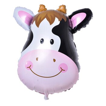 New Alien Cow Balloon Dairy Cow Pattern Aluminum Film Farm Theme Party Ranch Tractor Cartoon Balloon Arrangement