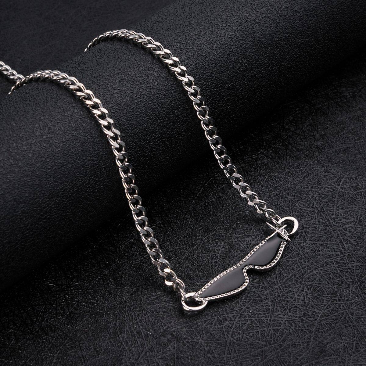 项链男钛钢不掉色简约百搭饰品女毛衣链新款时尚个性爆款嘻哈配饰