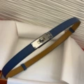 Navy blue silver buckle (gift box)