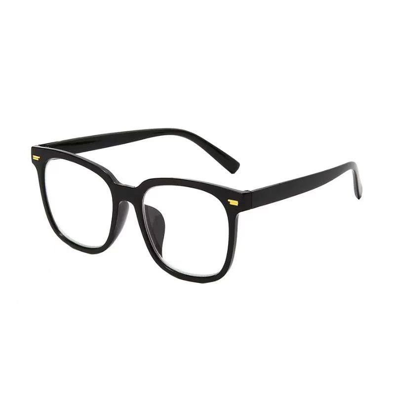 Dropshipping Wholesale and Retail Square Black Glasses Frame Men's Slimming Look Popular Glasses Women's Makeup Artifact Whitening Js95
