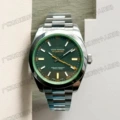 Laojia lux watch green glass