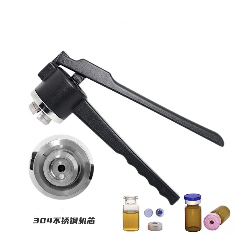 霍尔西林瓶手动压盖器卡口玻璃瓶精华液体分装封口钳口服液轧盖机