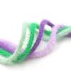 5mm Candy Color Imitation Mink Plush Velvet Rope Hollow Webbing Plush Knitted Round Rope Clothing Accessories Hair Accessories