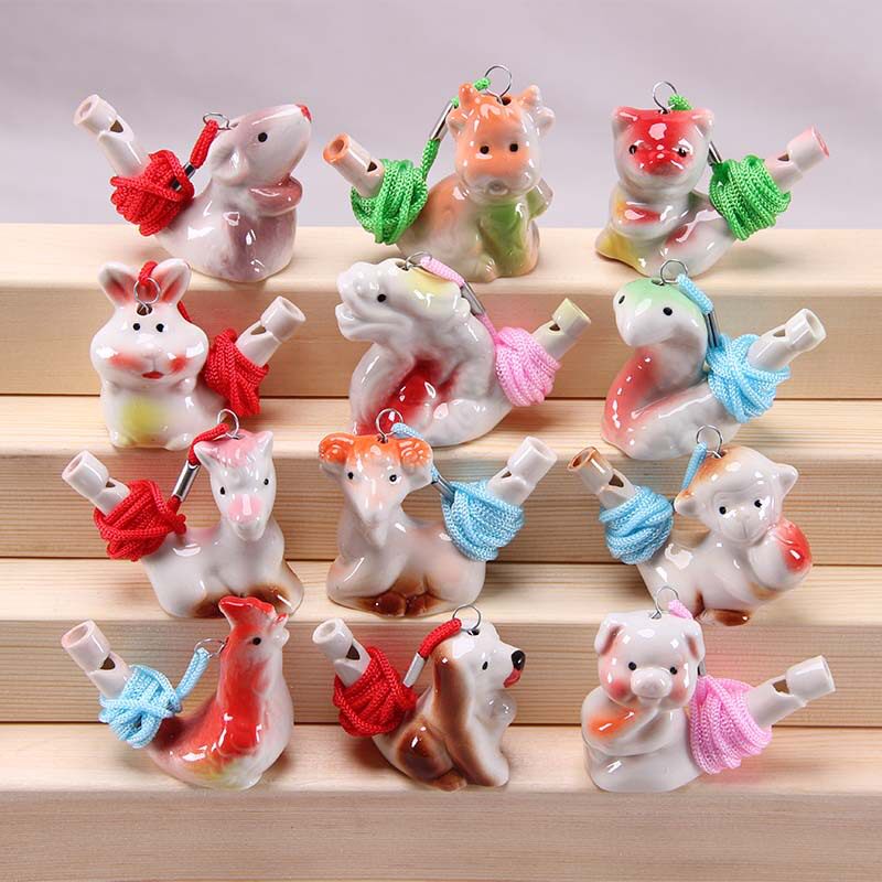 รูปแบบใหม่ที่มีเชือกเส้นเล็กสิบสองราศีนกน้ำนกหวีด 12249 เป่า...