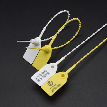 Disposable plastic seal anti-adjustment package anti-counterfeiting anti-return buckle padlock anti-disassembly tag label cable tie packing belt