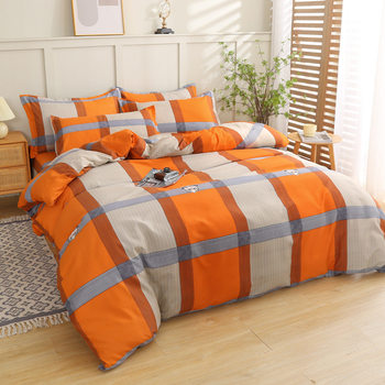 Four-piece quilt cover single piece wholesale factory direct single double skin-friendly comfortable modern simple quilt cover bedding