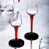 New red and black white wine glass household suit 100ml wine separator crystal glass seven-word handle pouring wine pot