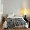 Middle Ages Qian Feng Pure Cotton Gauze Tassel Blanket Skin-Friendly Advanced Sense Sofa Nap Blanket Cotton Blanket Shawl Blanket