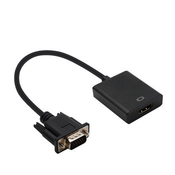 VGA to HDMI Converter with Audio Laptop Monitor 1080p60Hz HD Video Adapter