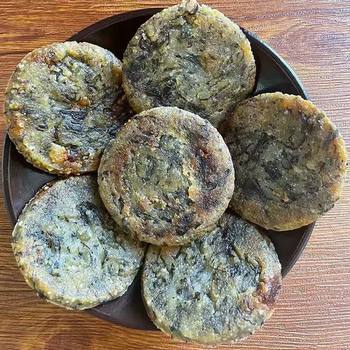 Anhui Haozi Baba Specialty Green Tuan Lu 'an Shucheng Qingming Festival Snacks Fried Farm Traditional Food Snacks