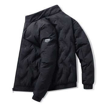 2023 Winter New down jacket middle-aged and elderly casual fashion brand warm stand collar top clothes men's white duck down coat