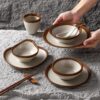 Xiangyuan Meimian Creative Retro Tableware for Commercial Use in Restaurants, Hot Pot Restaurants, Plates, Dishes, Imitation Porcelain Fast Food Noodle Bowls