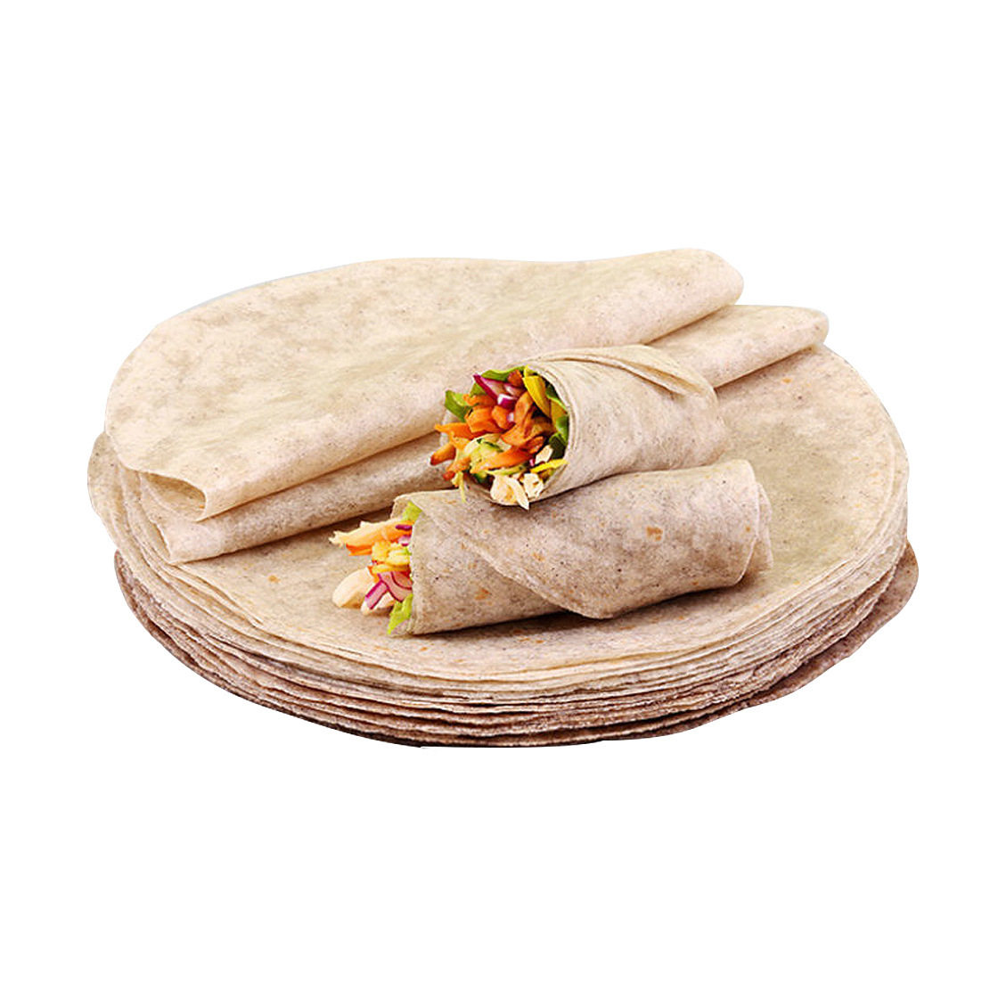 Coarse grain whole wheat buckwheat burrito ready-to-eat saccharin-free 0 low-fat staple food coarse grain cake skin spinach hand-held spring cake breakfast