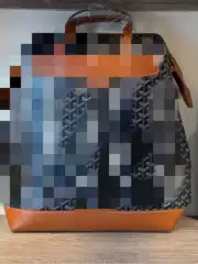 Goyard Men's Briefcase Business Commuter Bag Dog Tooth Casual Office Computer Bag Y Letter Printed Handbag