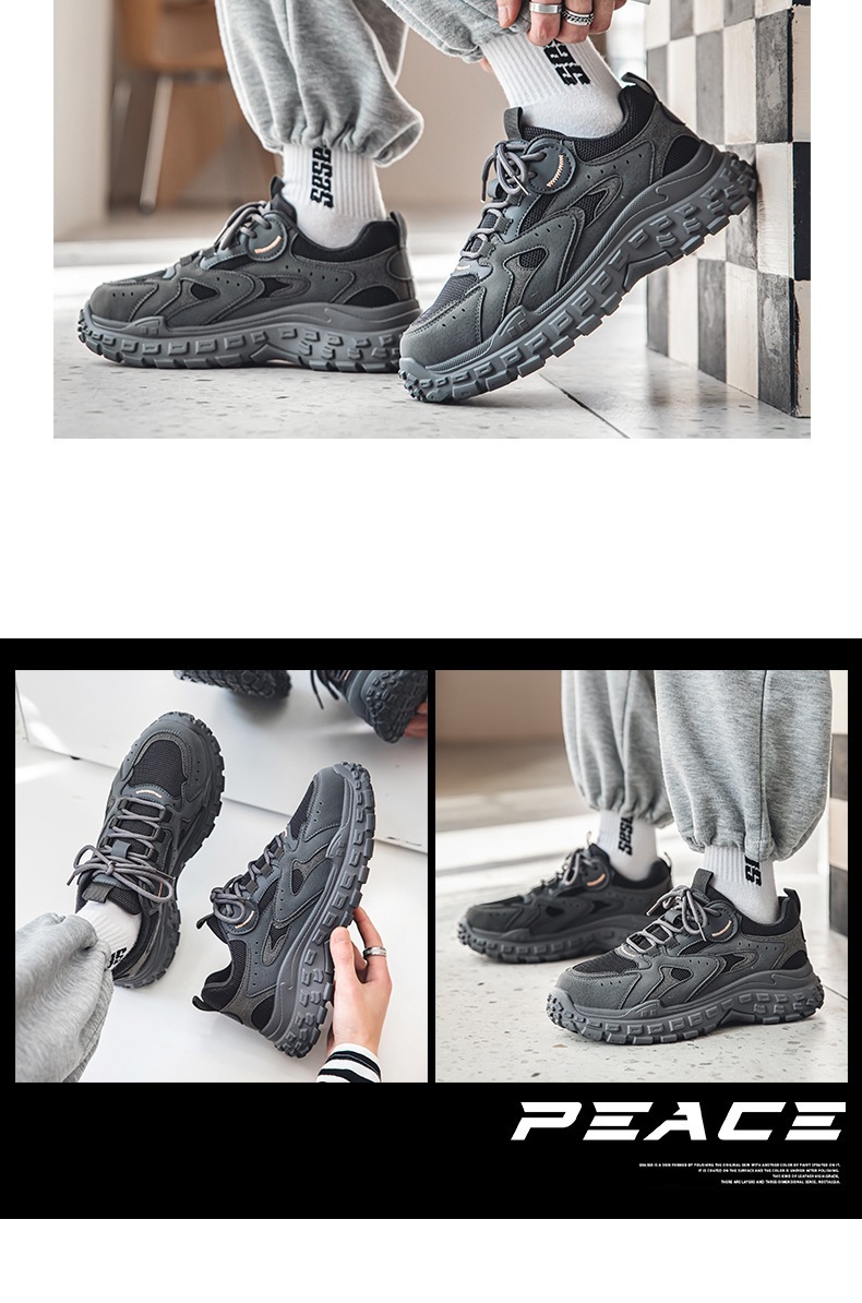 Autumn Men's Shoes, Sports and Leisure Dad Trendy Shoes, Versatile Work and Construction Site Non-Slip Wear-Resistant Tire-Soled Labor Protection Shoes 5 O1CN01pWHHkG1fAw5XX4FsY !!2216819813967 0 cib