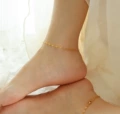 S087-gold anklet -20 5cm