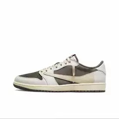 Putian Shoes Foreign Trade Cross-Border Pure Original Aj1 Low-Top Lightning Reverse Hook Paris Smoke Gray North Carolina Blue Black Toe Running Shoes