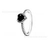 Panjia 925 White Copper Silver-Plated Diamond Gemstone Colorful Heart Ring Fashion Ring Series