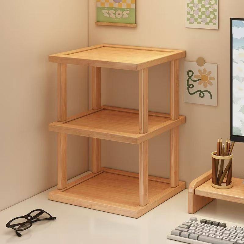 Storage Rack, Small Shelf on the Table, Desktop Multi-Layer Storage Rack, Practical Simple Bookshelf, Countertop Display Shelf, Wooden Rack