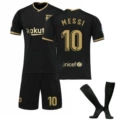 20-21 barcelona away game no. 10 black socks