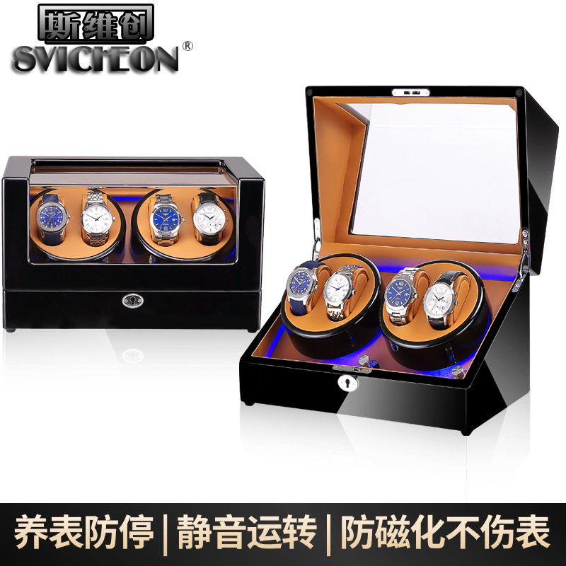 Painted Watch Winder Automatic Watch Winding Box Watch Shaker Collection Maintenance Home Jewelry Watch Box Jewelry Box