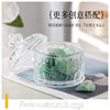 Glass Jewelry Box Candy Jar Cotton Swab Cartridge Case Ashtray Scented Tea Jar Storage Box Storage Jar