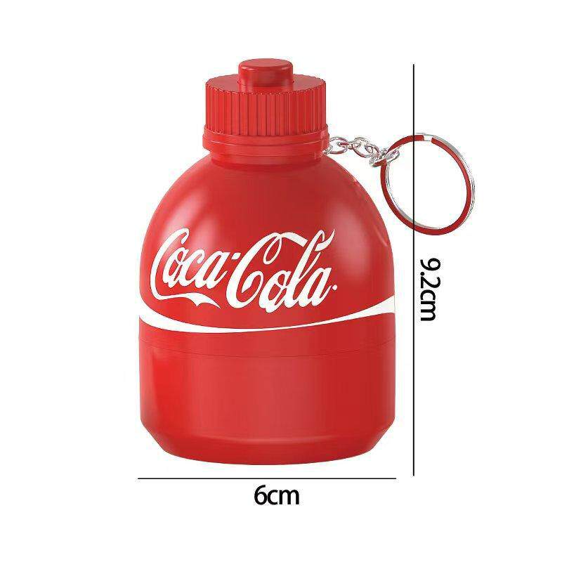 Cross-Border Creative Toys Handmade Cartoon Drink Bottle Keychain Gyro Toy Exquisite Doll School Bag Pendant