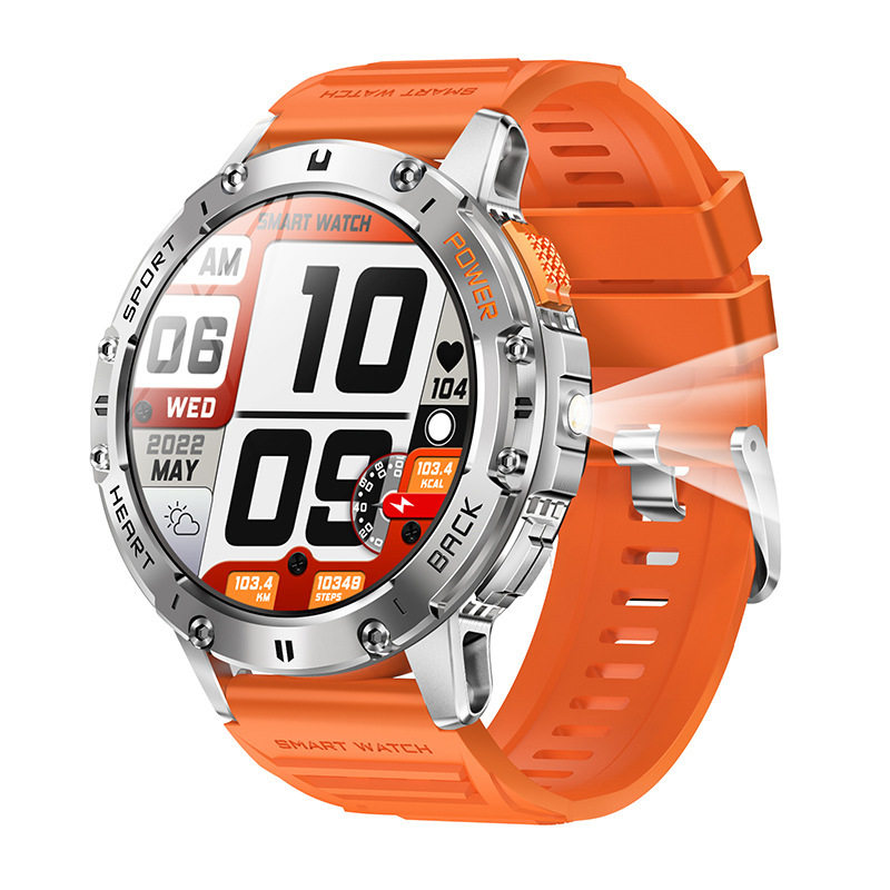 Cross-border New K65 Bluetooth Call Smart Watch AMOLED Screen Music Weather Health Monitoring Smart Watch