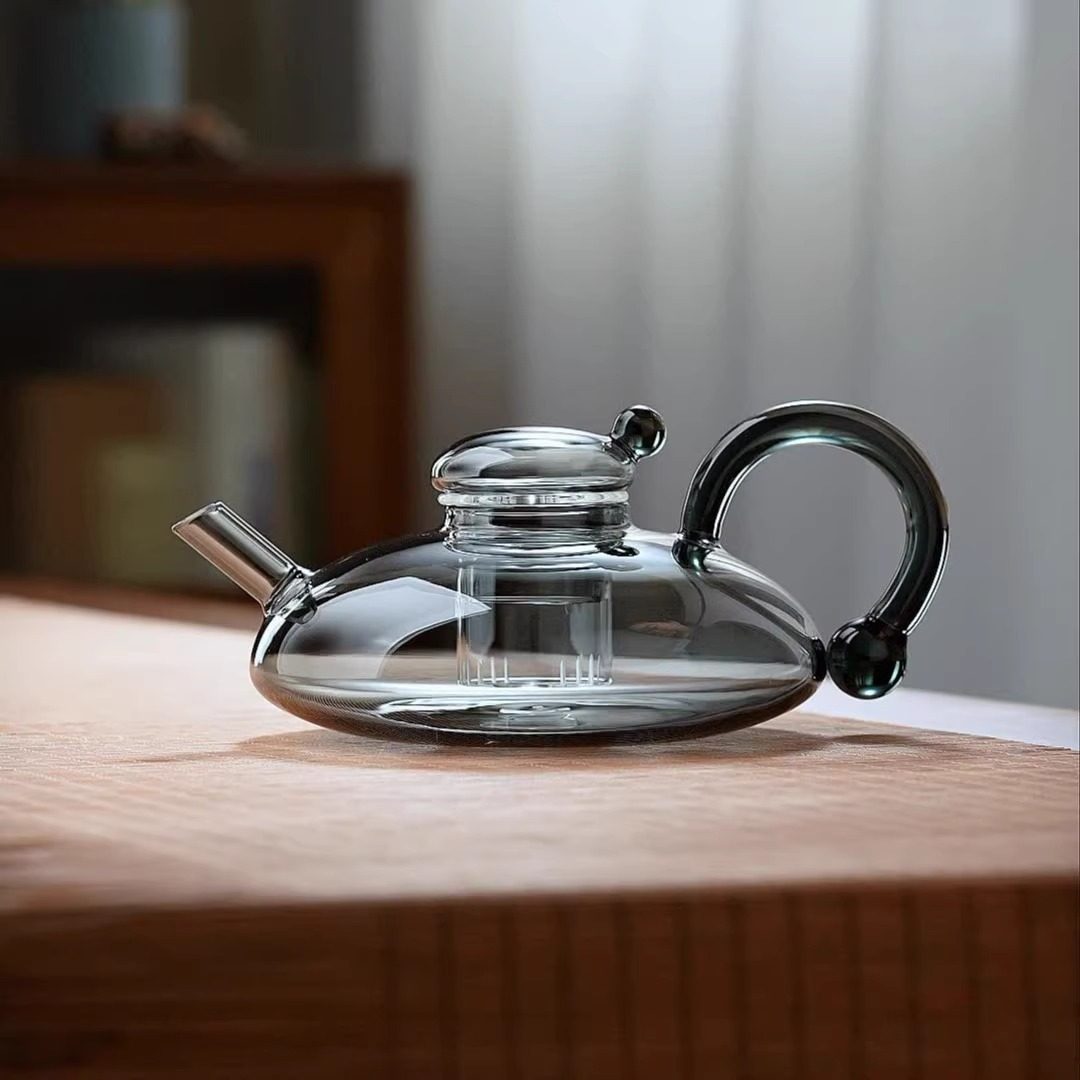 High Borosilicate Glass Electric Ceramic Stove Heating Water Glass Teapot Teapot Transparent Glass Rat Tail Teapot