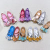 Melissa Fragrant Princess Elementary School Pink Metallic Sequins Stereo Butterfly Rhinestone Jelly Girls' Beach Sandals