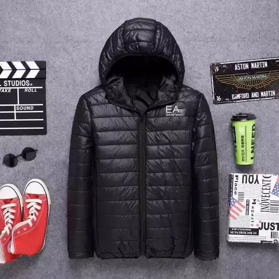 2026 Factory Direct Sales Cross-Border Autumn and Winter Solid Color Casual Men's Cotton-Padded Jacket with Hood for Young and Middle-Aged Men, Slim Fit Cotton-Padded Jacket
