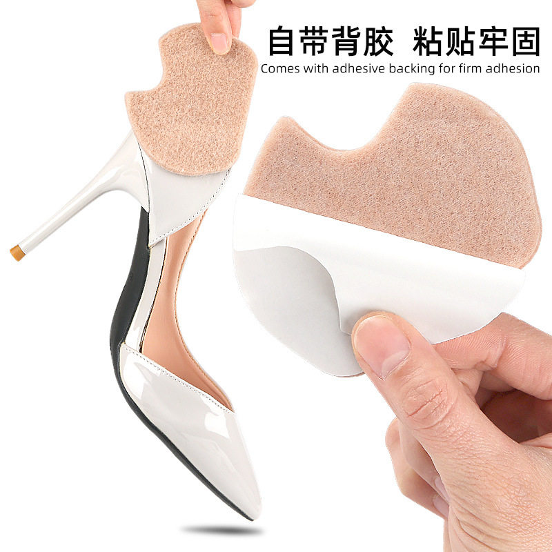 Laced Front Pad High Heels Thickened Half Size Pad Wool Felt Front Pad Protection Multi-Functional Anti-Wear Casual Paste