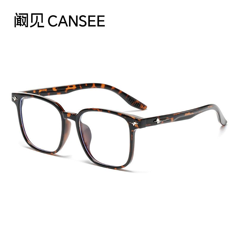 Kan see new ultra-light TR glasses frame men and women can be equipped with myopia plain Joker high sense anti-blue light glasses wholesale