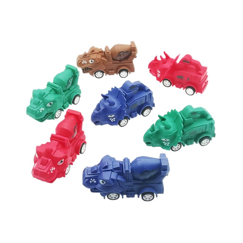 工程恐龙回力车恐龙车子的玩具恐龙运输车儿童工程车玩具3-6岁玩