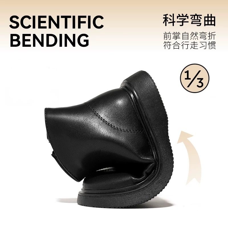 Girls' Leather Boots 2025 New Spring and Autumn Little Princess Lightweight Soft-Soled Boots Baby Lightweight Boys' Single Boots Winter Fleece-Lined