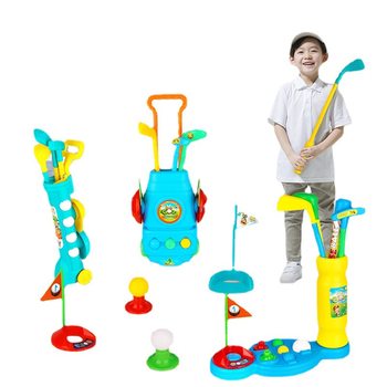Children's indoor and outdoor play house parent-child interactive fitness sports ball toys simulation golf club suit