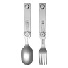 Ron Stainless Steel Practical Rosen Fork and Spoon Xo Outdoor Camping Style Stacking Equipment Series Multi-Purpose Portable Tableware