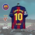 2526 barcelona home customized no. 10 star + champions league armband