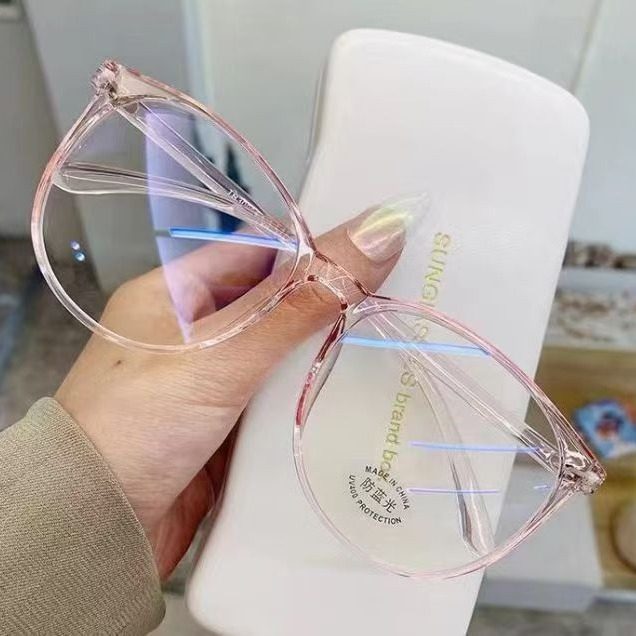 New Korean Style Retro Men's and Women's Square Myopia Glasses Frame Internet Celebrity Street Photography Plain Street Photography Flat Glasses Frame