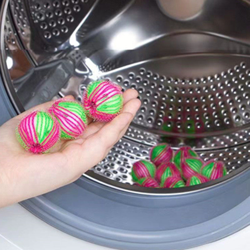Factory wholesale nylon laundry ball anti-winding drum washing machine friction ball laundry hair removal sticky hair cleaning ball